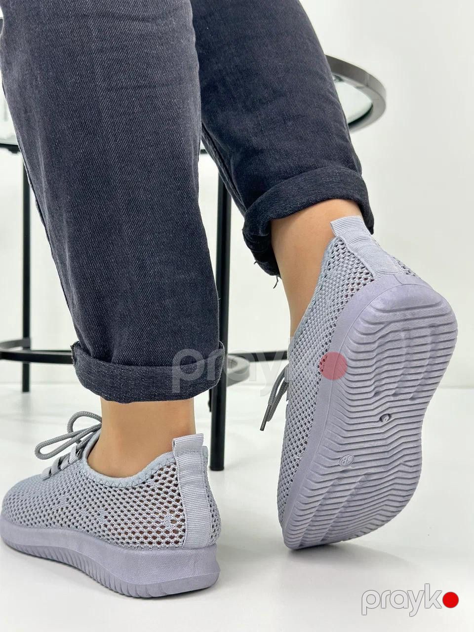 Qadınlar üçün slipon w-150-6, boz, parça, ölçü 40 — Mallar, Bakı (2)