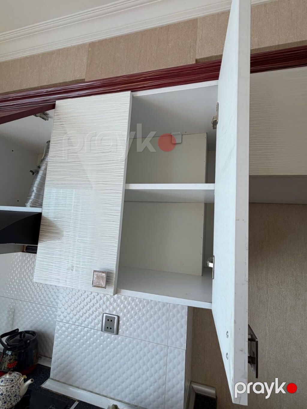 Mətbəx şkafları dəsti - Material: ağ rəngli laminat/MDFlam panellər — Mətbəx mobilyası, Bakı (5)