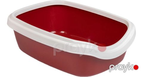 Tualet-lotok pişiklər üçün, plastik, qırmızı, 13x30x41 sm — Bakı