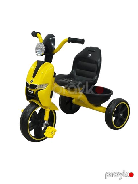 Uşaq üçtəkərli velosipedi ABC1688, 1-6 yaş, sarı — Bakı