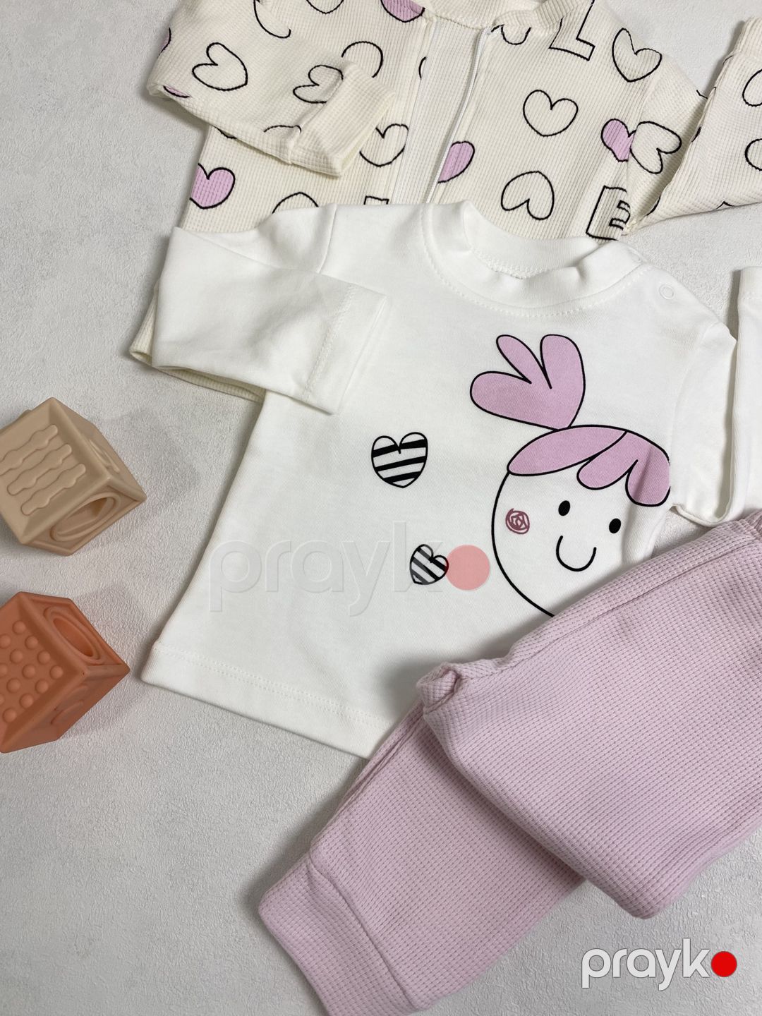Yenidoğulan üçün dəst, bənövşəyi, pambıq, 3-6 ay — Mallar, Bakı (2)