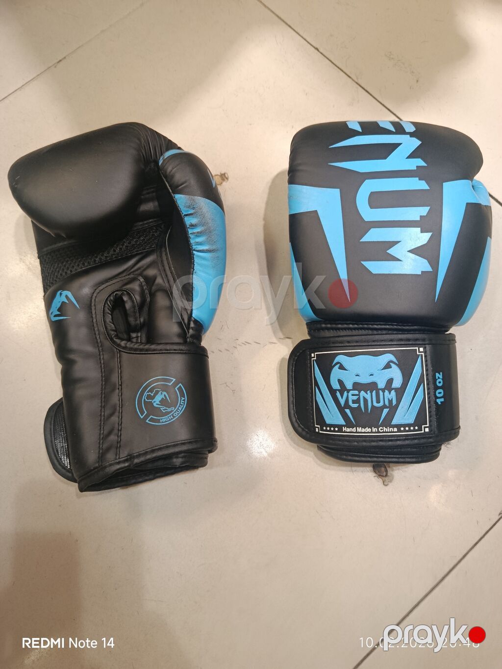 Boks əlcəkləri – Venum, 10 oz - Rəng: qara/mavi - Ölçü/çəki: 10 oz — Döyüş sənətləri, Bakı (2)