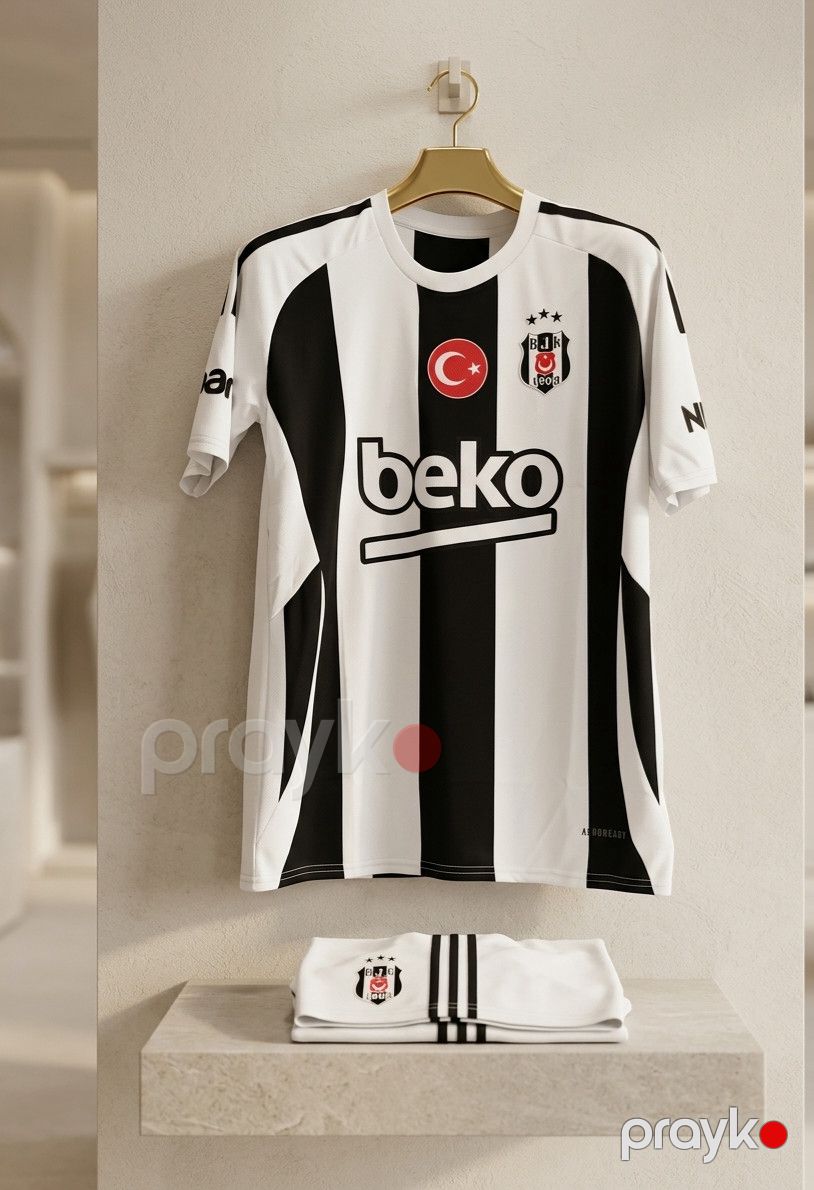 İdman kostyumu azarkeşlər üçün VZYN098 Beşiktaş JK 2024/25, poliester, ağ, ölçü XL — Mallar, Bakı (2)