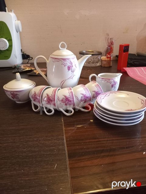 Çay dəsti, rəng - Ağ, Farfor — Bakı
