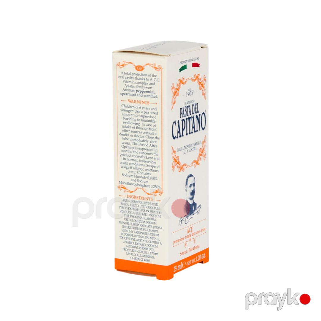 Diş məcunu Pasta Del Capitano ACE 25 ml — Mallar, Bakı (2)