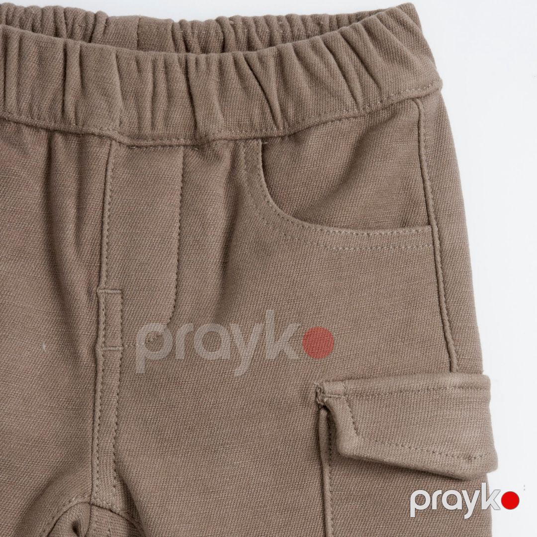 Oğlanlar üçün karqo şalvar Chicco 9102469000000-62, qəhvəyi, pambıq/viskoz/elastan, ölçü 3 ay — Mallar, Bakı (3)