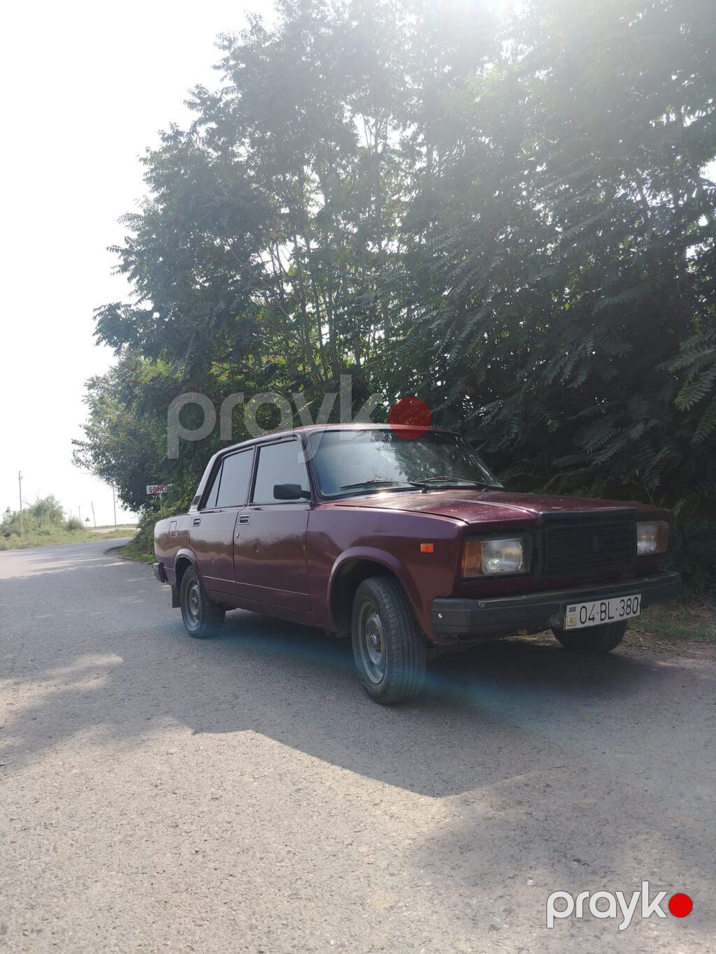 Lada 2107 sedan - Ban növü: sedan, 4 qapı - Rəng: tünd al-qırmızı — Avtomobillər, Bakı (4)