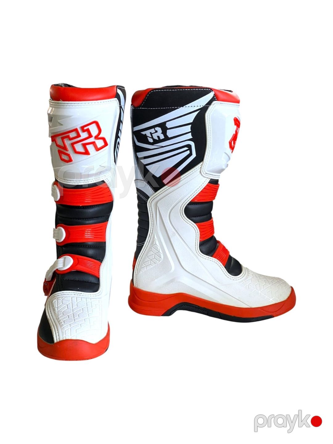 Kişi üçün motosikl çəkmələri Tiger Racing MTR-E002, ölçü 40, qara/ağ/qırmızı — Mallar, Bakı (2)