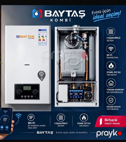 Yeni Kombi Baymak 24 kVt, Pulsuz çatdırılma, Ödənişli quraşdırma, Zəmanətli, Kredit var — Bakı