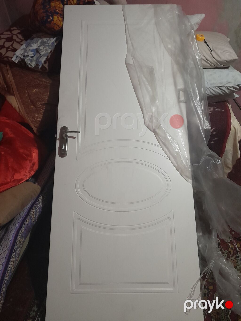 Ağ rəngli otaq qapısı - Material: MDF/taxta əsaslı kompozit - Rəng — Pəncərələr, qapılar, balkonlar, Bakı (3)