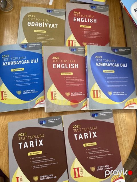 Məhsul: 2023 “Test Toplusu” kitabları dəsti Hamisi bir yerde icleride — Bakı