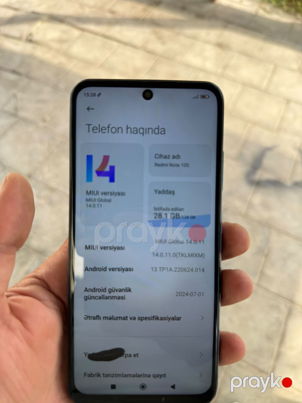 Redmi Note 10S, 128 GB, rəng - Mavi, Barmaq izi — Xiaomi, Bakı (5)