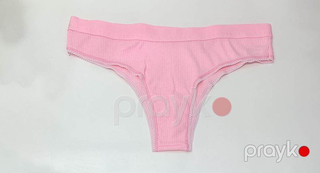 Strinqlər 12957 qadınlar üçün, rəngbərəng, pambıq, ölçü L, 6 ədəd — Mallar, Bakı (2)
