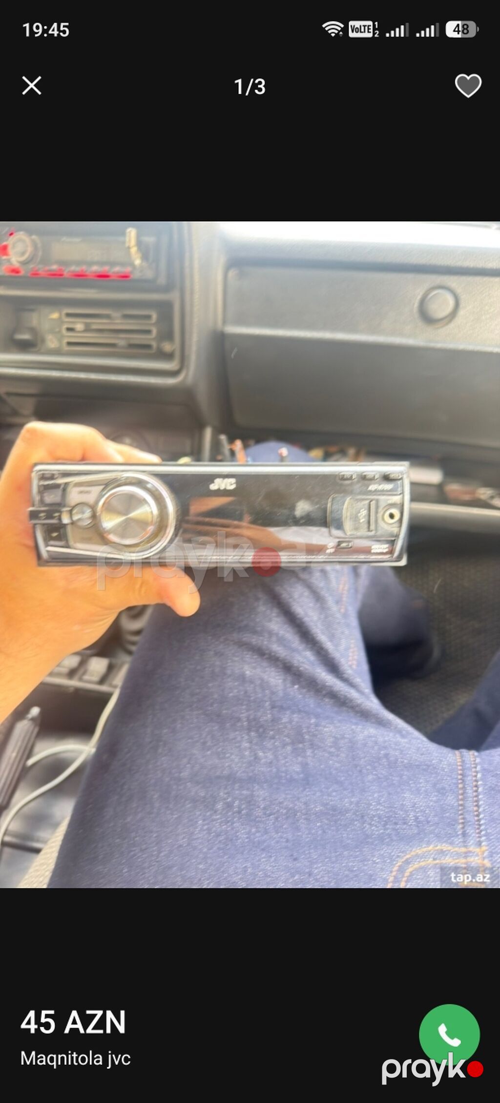 JVC KD-R705 avtomobil maqnitofonu - Brend/model: JVC CD Receiver — Avtomobil akustikası, Gəncə (3)