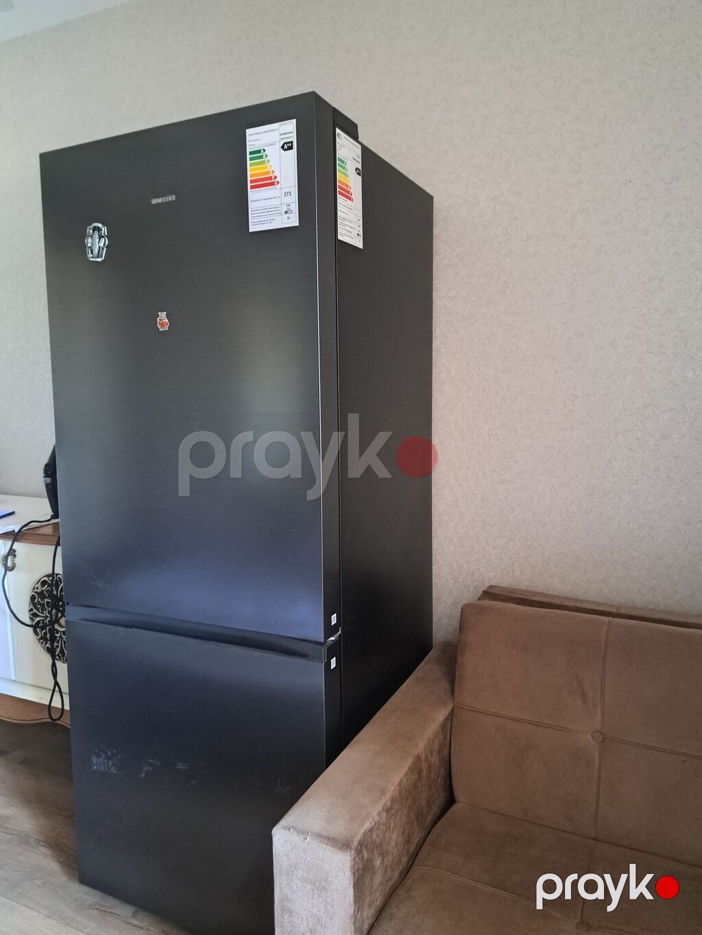 Yeni 2 qapılı Samsung Soyuducu Satılır, rəng - Boz — Soyuducular, Bakı (2)