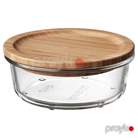 Qida saxlama konteyneri Ikea 365+, şüşə/bambuk, 400 ml — Bakı