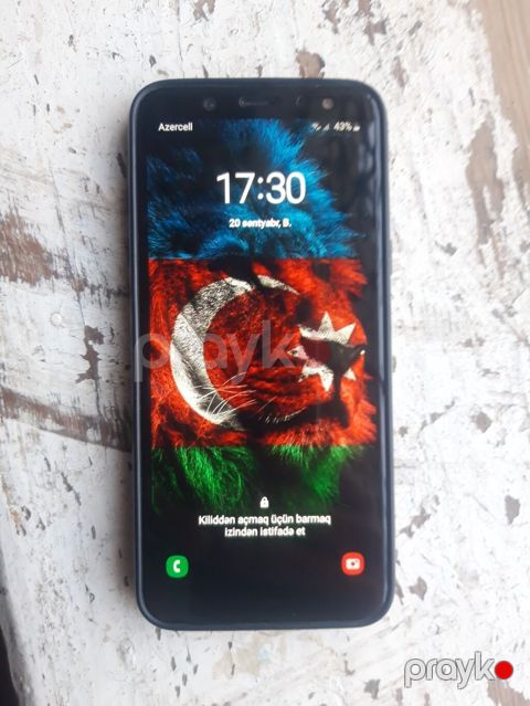 Samsung Galaxy A6, 32 GB, rəng - Qara, Barmaq izi — Bakı