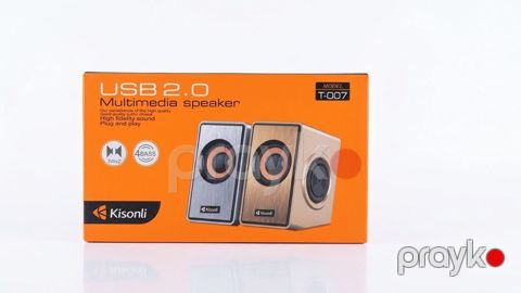 Kisonli USB 2.0 Multimedia Speaker – Model T-007 - Qoş və işlə: USB — Bakı