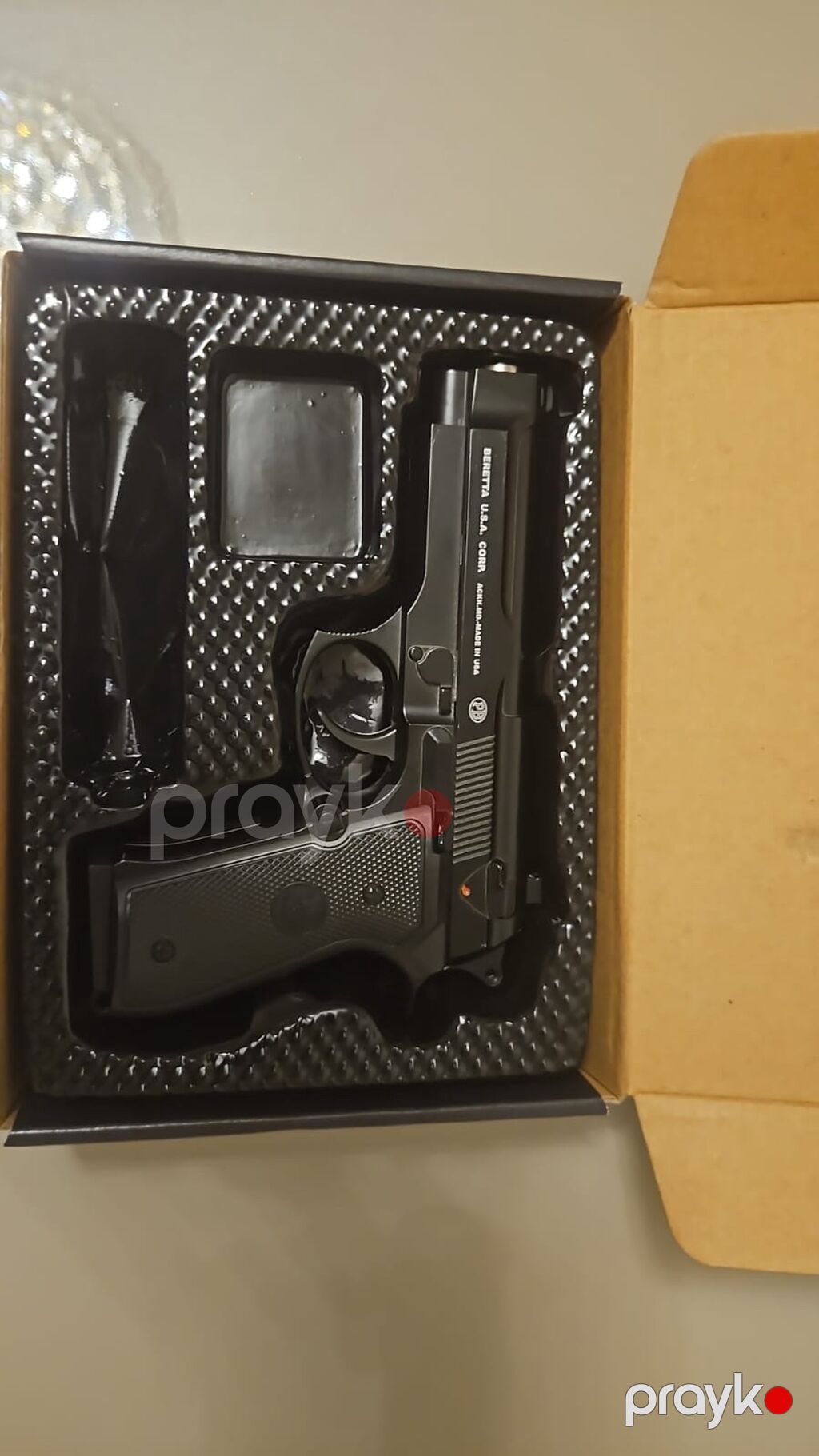 Tam dəmir 420 gram orginal beretta 400 şarik hədiyyə — Oyuncaq silahları, Sumqayıt (2)