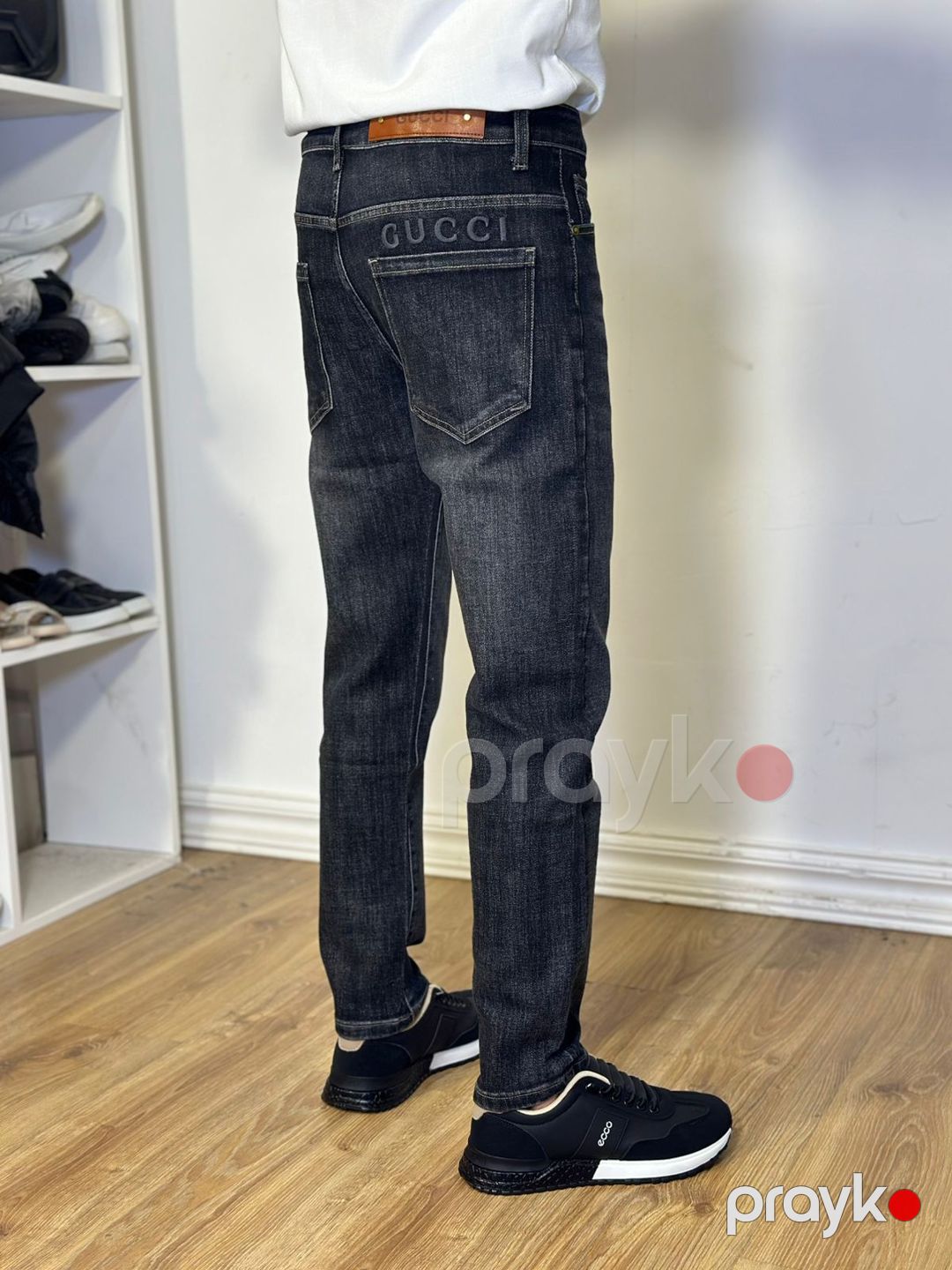 Kişilər üçün düz cins TCS_2303, göy, pambıq, ölçü 30 — Mallar, Bakı (2)