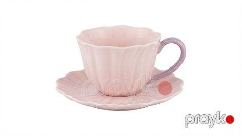 Fincan nəlbəki ilə 2752505, keramika, çəhrayı, 100 ml — Bakı