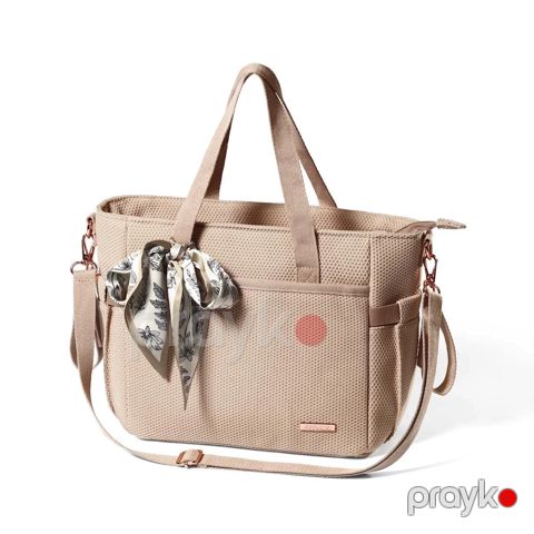 Çanta analar üçün Babyono, polister, bej, 15.5x26x30 sm — Bakı