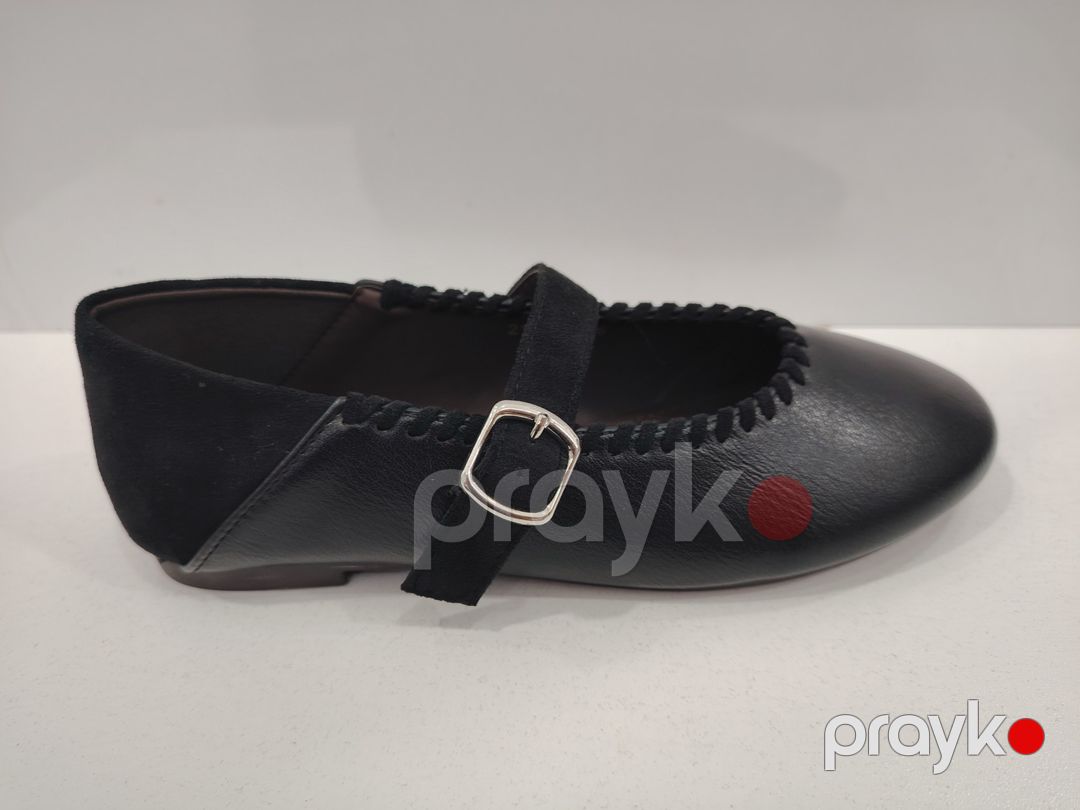 Qadınlar üçün yumru burun baletkalar 49170117, təbii dəri, qara, ölçü 38 — Mallar, Bakı (2)