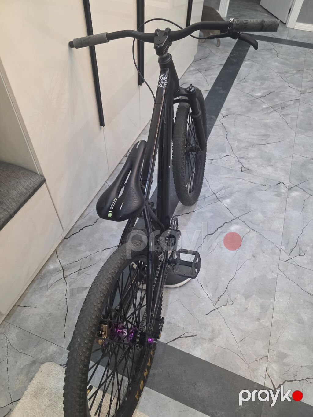 Dirt/Street tipli tək sürət velosipedi - Rəng: tam qara - Çərçivə — BMX, Bakı (4)