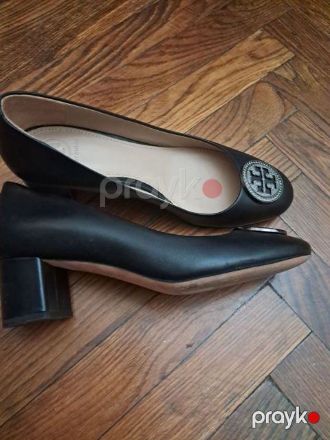 Tory Burch qadın tufliləri - Model: Dairəvi burunlu, alçaq enli blok — Bakı