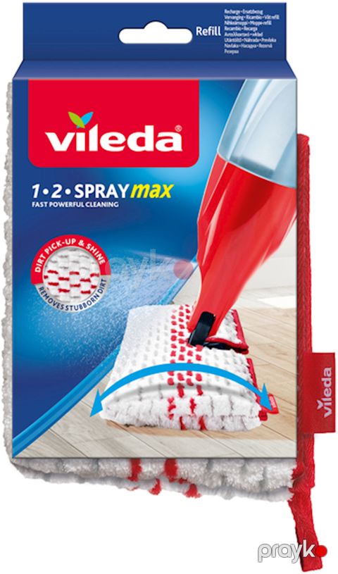 Lif süpürgə üçün əski-taxma Vileda 1.2 Spray Max Refill, mikrofibra, ağ — Bakı