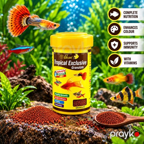 Quru yem balıqlar üçün Ahm Tropical Exclusive 40 q — Bakı