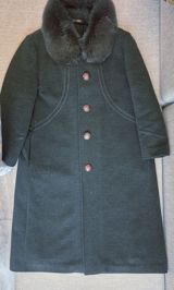 Qadın palto - Model: Klassik uzun palto - Material: Yün qarışımlı — Lala
