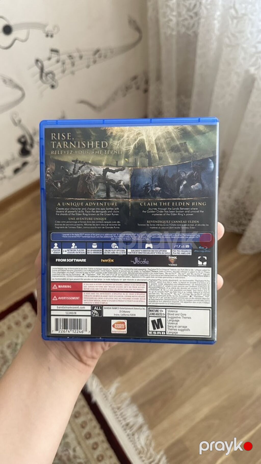 PS4 üçün Elden Ring (disk versiyası) Ps5 updatesi var cızıqsızdır — Konsol oyunları, Bakı (2)