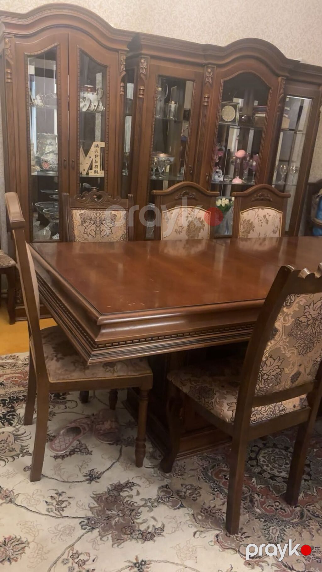 Təmiz fıstıq agacından türk istehsalı əla vəziyyətdə mebel — Qonaq otağı üçün, Masazır (2)