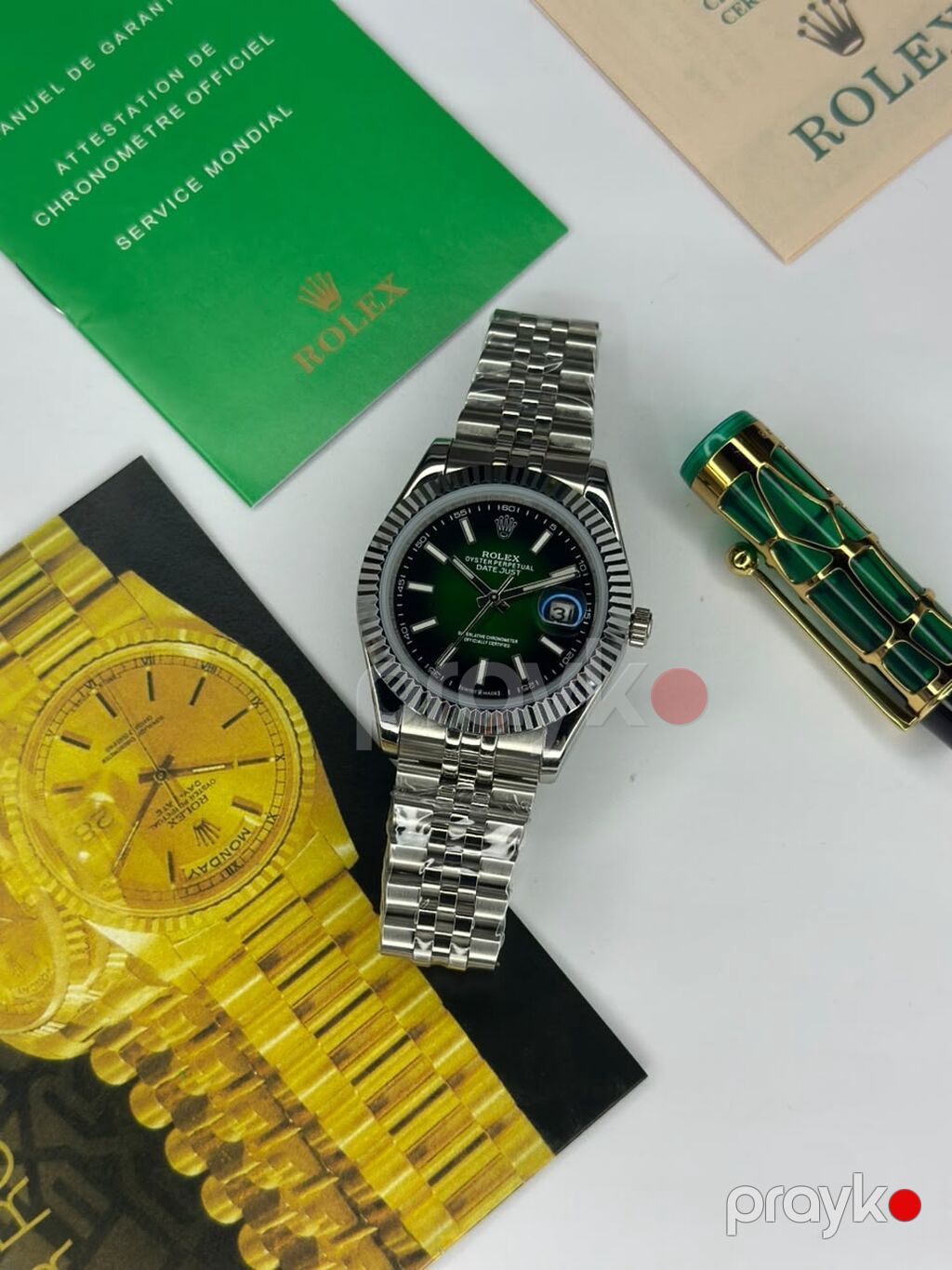 Yeni, Qol saatı, Rolex, rəng - Yaşıl — Qol saatları, Bakı (4)