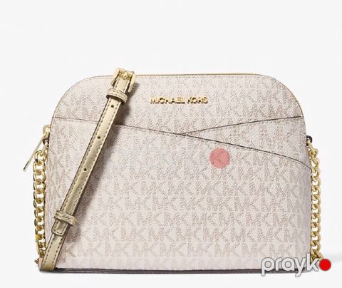 Kross-bodi çanta Michael Kors Jet Set Large Logo 35S1GTTC9B, Bej — Bakı
