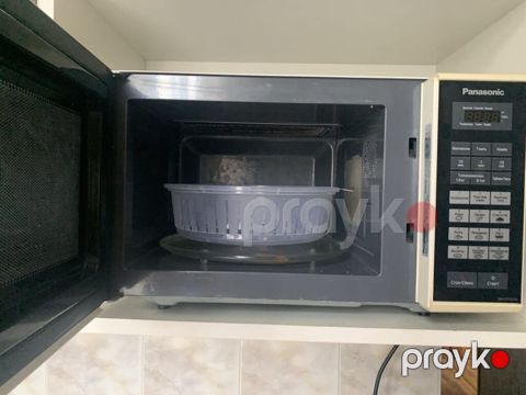 Mikrodalğalı soba Panasonic, Ayrıca dayanan, Qril ilə, rəng - Qara, İşlənmiş — Digah