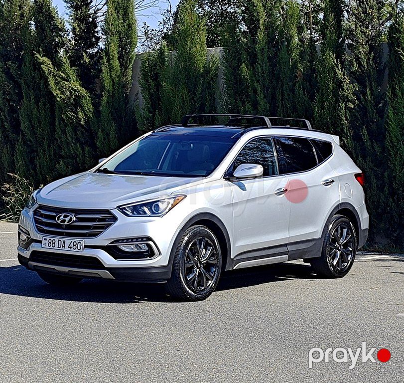 Hyundai Santa Fe, 2.0 L, 2016 il, 95 000 km — Avtomobillər, Bakı (9)