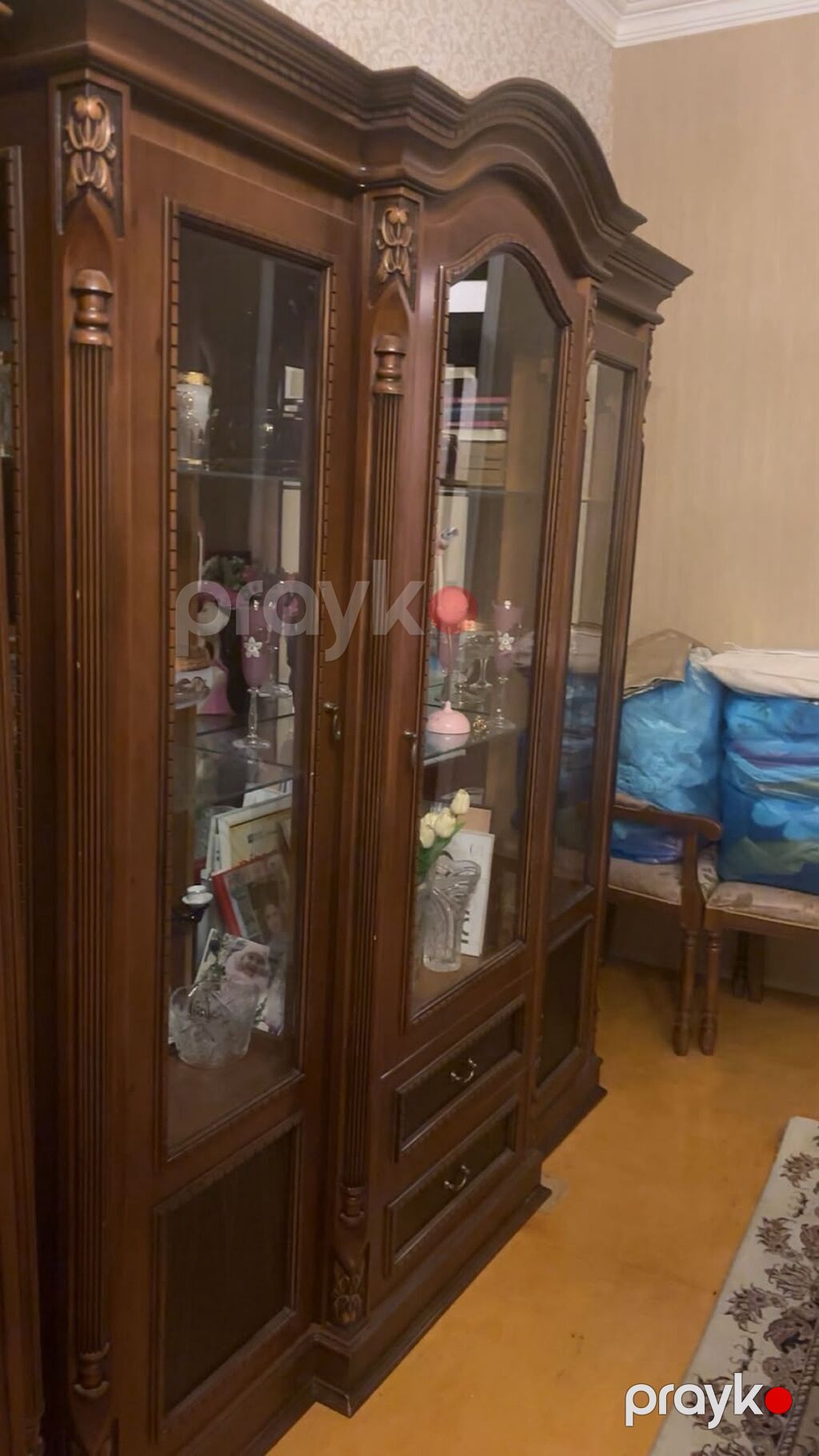 Təmiz fıstıq agacından türk istehsalı əla vəziyyətdə mebel — Qonaq otağı üçün, Masazır (4)
