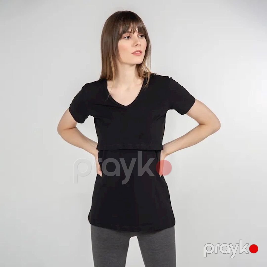Südverən analar üçün mayka Funna Mamma Nora, S, qara — Mallar, Bakı (3)