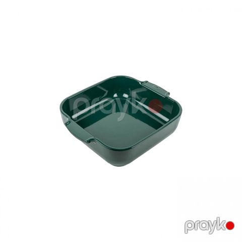 Bişirmə qabı Peugeot, 2700 ml, keramika, 28x24x7.2 sm, yaşıl — Bakı