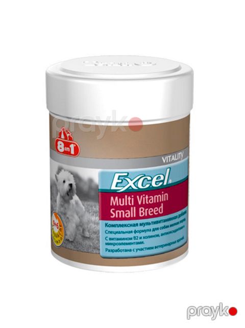 Multivitamin kompleksi 8in1 Excel Multi Vitamin Small Breed xırda cinsli itlər üçün, həblər, 70 ədəd — Bakı
