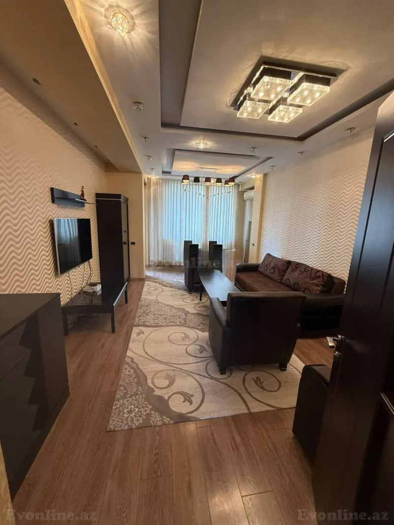 Kirayə verilir 2 otaqlı Mənzil Yeni tikili 100 m² Bakı, Nərimanov r., Bakmil m — Bakı