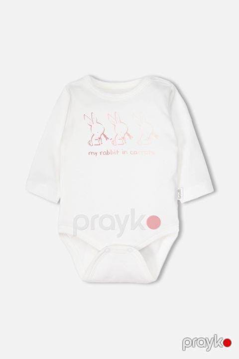 Bodi Bebetto T4409, pambıq, çəhrayı, 0–3 ay — Bakı