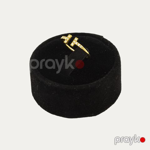 Üzük qadınlar üçün VJ3257, qızıl 750 əyar, brilyant 0.12K — Bakı