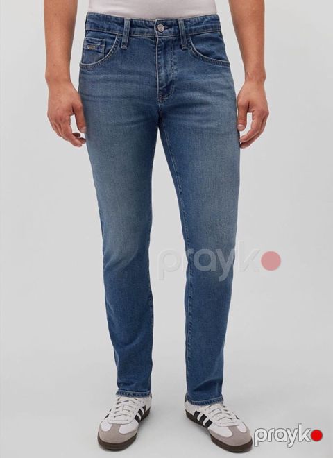 Kişilər üçün dar cins model10028, mavi, pambıq, ölçü 33 — Bakı