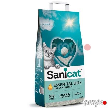 Pişiklər üçün topalanan hopdurucu Sanicat Essential Oils Ultra Clumping, ətirsiz, 10 kq — Bakı