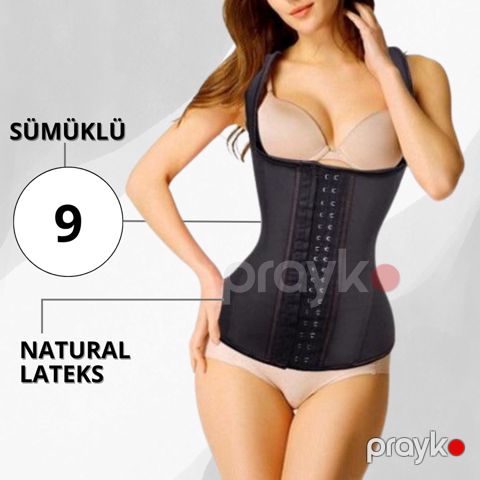 Qadınlar üçün korset EB_527, qara, lateks, ölçü 6XL — Bakı