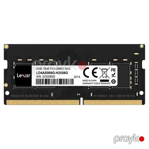 Operativ yaddaş “Lexar Sodımm 8GB DDR4 2666 MHz” (LEX-D4-8-2666-SO) — Bakı