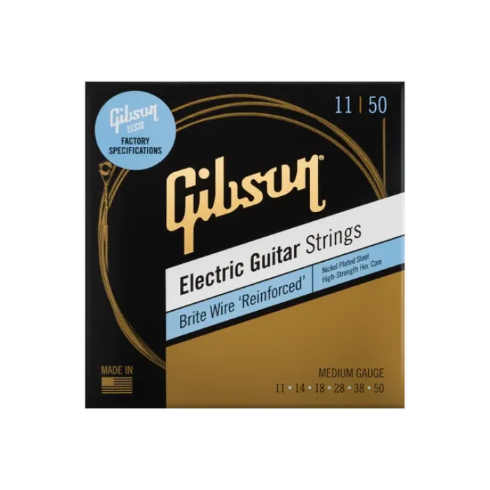 Gibson Brite Wire Reinforced – Elektrik Gitara Simləri, Medium Gauge — Bakı